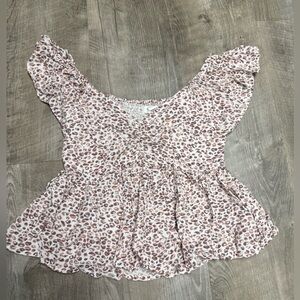 Japna Pink Leopard Print Blouse